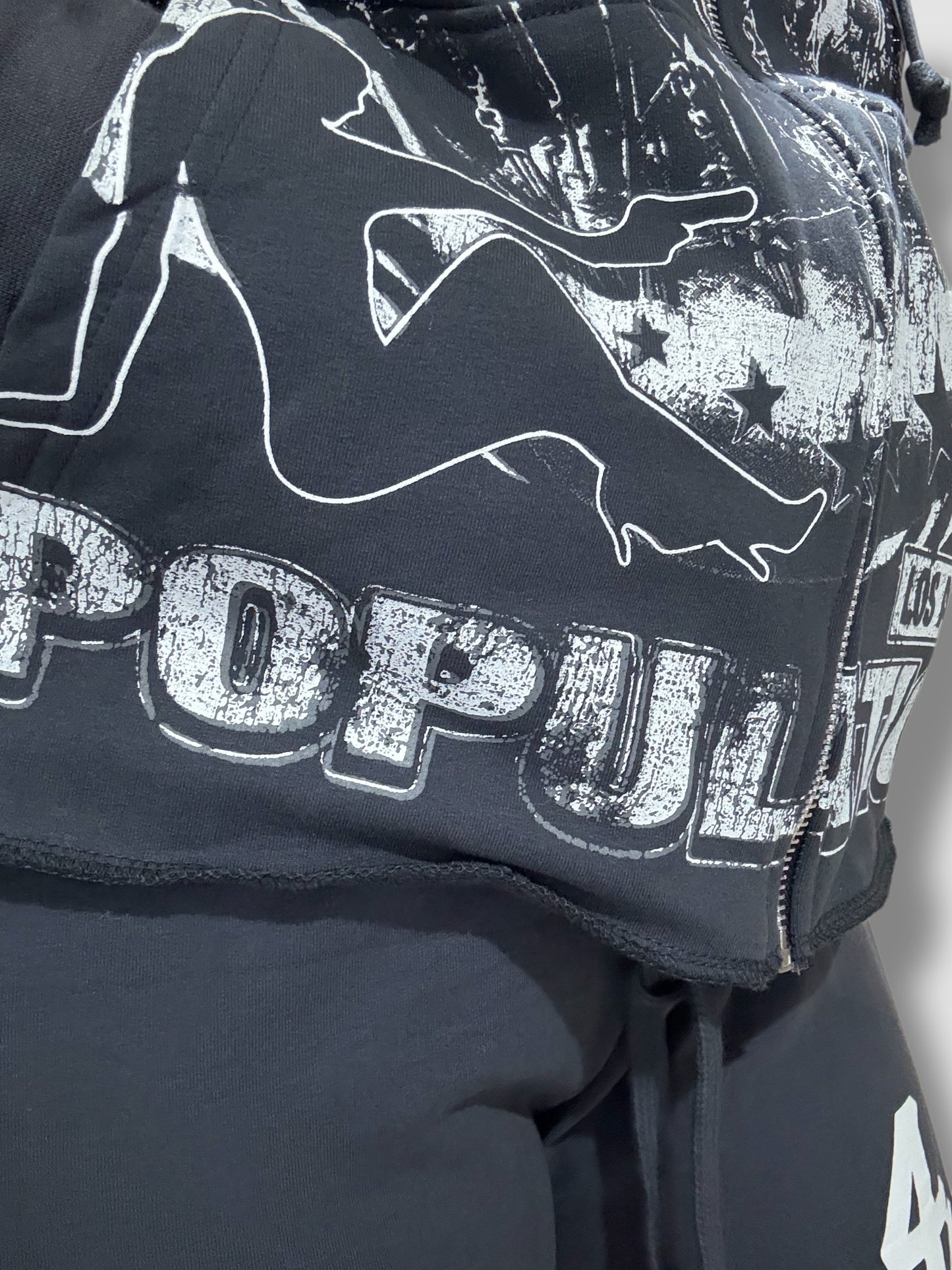 Drift Lightweight Cropped zip up Hoodie – Vintage Grey